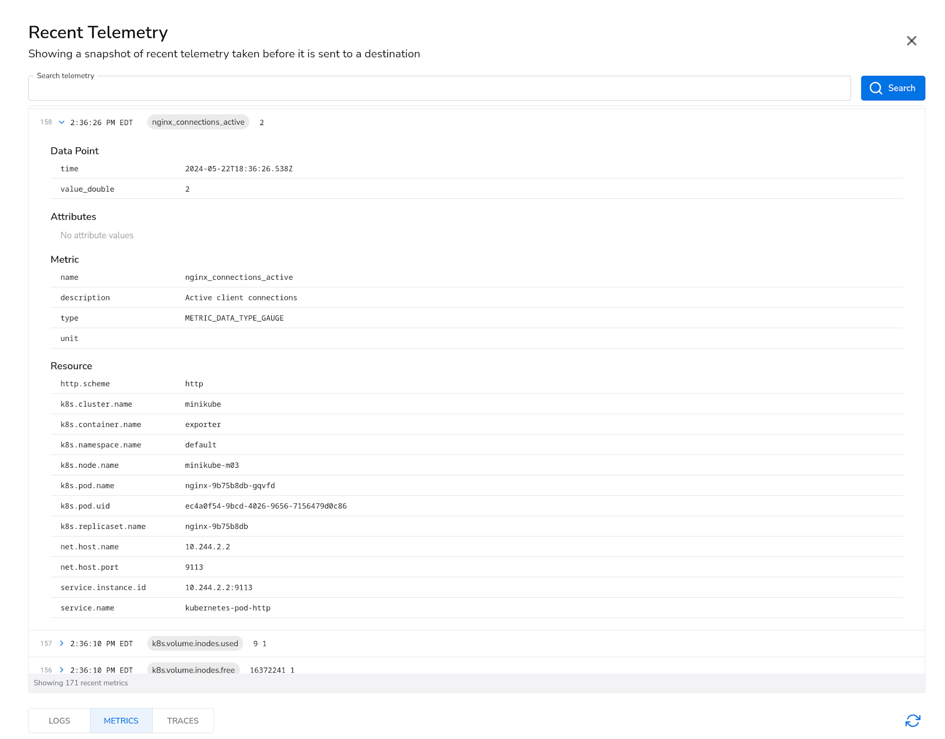 observIQ docs - Kubernetes Prometheus Node - image 2