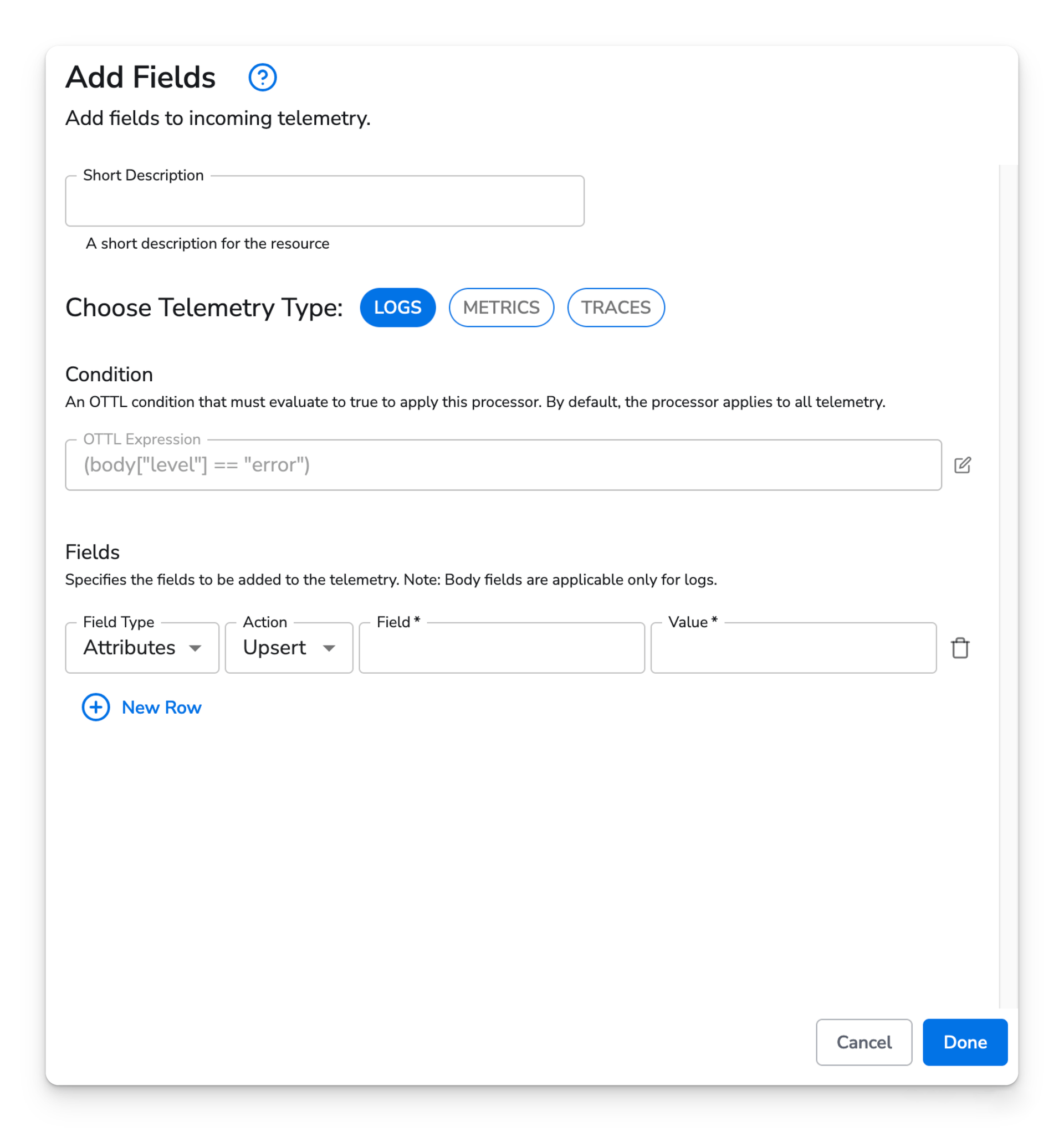 observIQ docs - Add Field - image 2