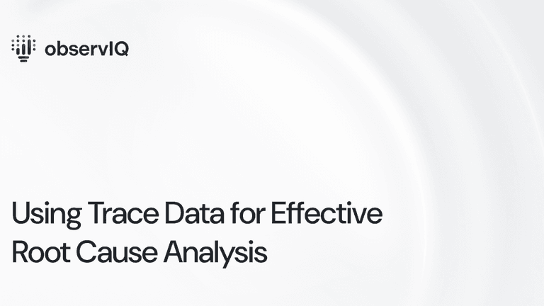 Using Trace Data for Effective Root Cause Analysis