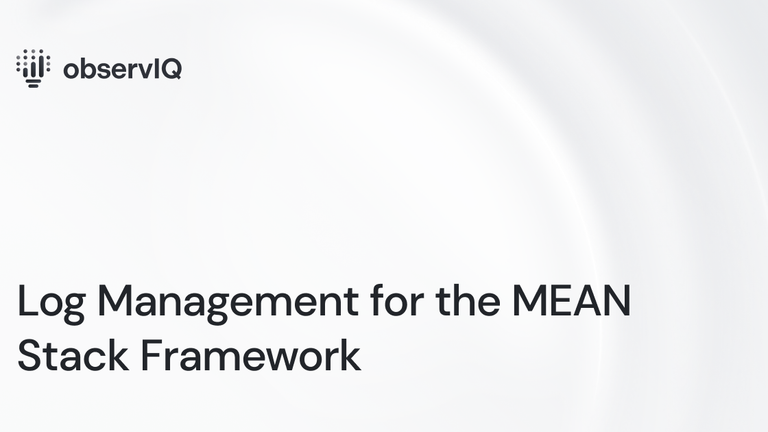 Log Management for the MEAN Stack Framework