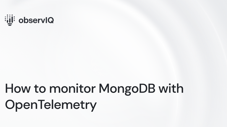 How to monitor MongoDB with OpenTelemetry
