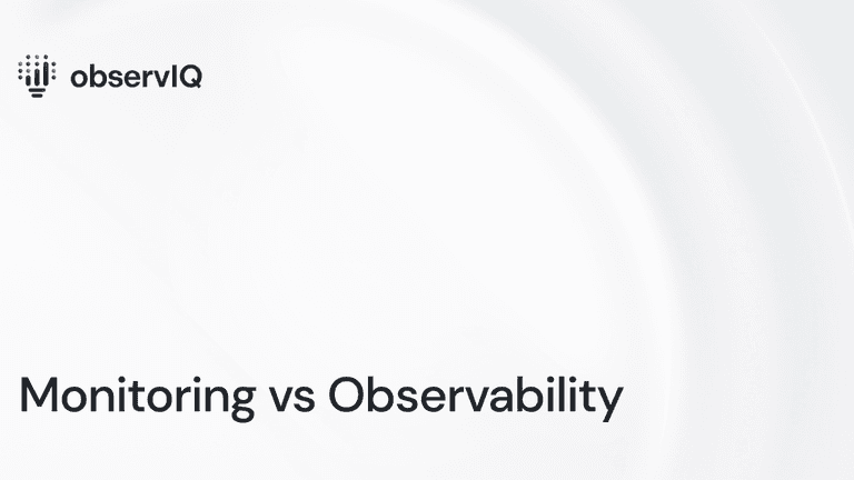 Monitoring vs Observability