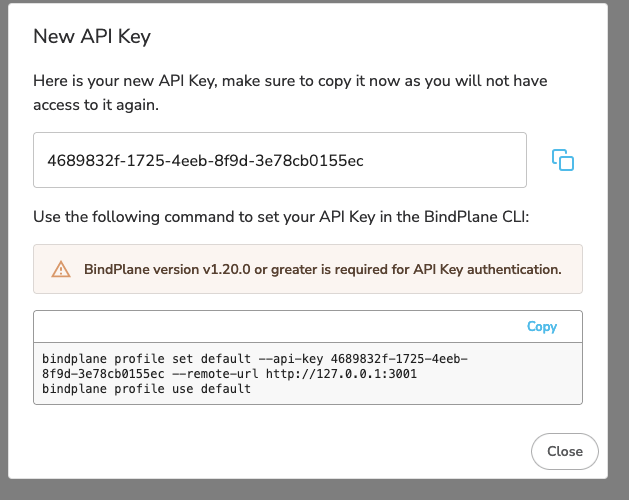 observIQ docs - API Keys - image 1