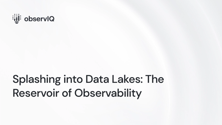 Splashing into Data Lakes: The Reservoir of Observability